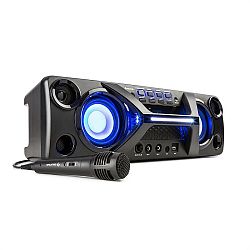 Auna Ultrasonic BT, boombox, bluetooth, 2x 20 W, LCD displej, funkce karaoke, černý