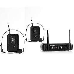 Bezdrátový mikrofonní set Malone UHF-250 Duo2, 2 kanály