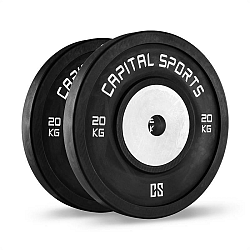 Capital Sports Inval, soutěžní bumper kotouče, 50 mm, hliníkové jádro, 2x 20 kg