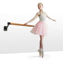 KLARFIT Barre Mur, baletní tyč, 110 cm, žerď 38 mm Ø, nástěnná montáž,bílá