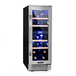 Klarstein Vinovilla Duo 17 2zónová chladnička na víno, 53l, 17 lahví, 3 barvy, skleněné dveře