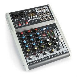 Vonyx VMM-K402 4kanálový hudební mixážní pult, bluetooth, USB-Audio-Interface