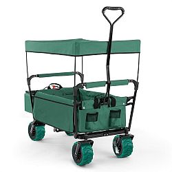 Waldbeck The Green Supreme, ruční vozík, skládací, 68 kg, stříška proti slunci