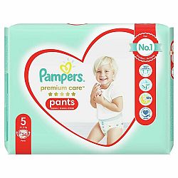PAMPERS Premium Care Pants Plenkové kalhotky vel. 5 (34 ks plenek) 12-17 kg
